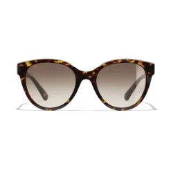 Chanel - Butterfly Sunglasses - Dark Tortoise Brown - Chanel Eyewear - Avvenice