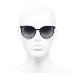 Chanel - Butterfly Sunglasses - Dark Brown Gray - Chanel Eyewear - Avvenice