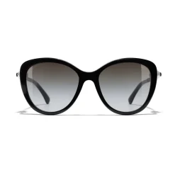 Chanel - Butterfly Sunglasses - Black Gray - Chanel Eyewear - Avvenice