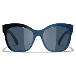 Chanel - Butterfly Sunglasses - Black Blue - Chanel Eyewear - Avvenice