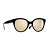 Chanel - Butterfly Sunglasses - Black Gold Mirror - Chanel Eyewear - Avvenice