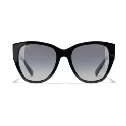 Chanel - Butterfly Sunglasses - Black Gray - Chanel Eyewear - Avvenice