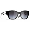 Chanel - Butterfly Sunglasses - Black Gray - Chanel Eyewear - Avvenice