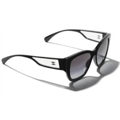 Chanel - Butterfly Sunglasses - Black Gray - Chanel Eyewear - Avvenice