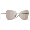 Chanel - Butterfly Sunglasses - Gold Brown - Chanel Eyewear - Avvenice