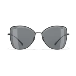 Chanel - Butterfly Sunglasses - Black Gray - Chanel Eyewear - Avvenice