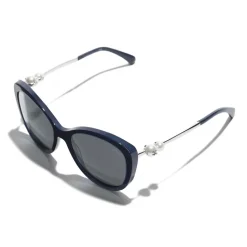 Chanel - Butterfly Sunglasses - Dark Blue Gray - Chanel Eyewear - Avvenice