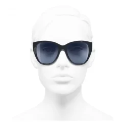 Chanel - Butterfly Sunglasses - Dark Blue - Chanel Eyewear - Avvenice