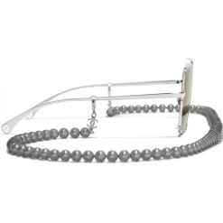 Chanel - Butterfly Sunglasses - Silver Gold - Chanel Eyewear - Avvenice