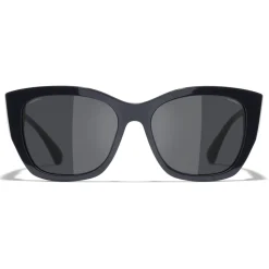Chanel - Butterfly Sunglasses - Dark Blue Gray - Chanel Eyewear - Avvenice