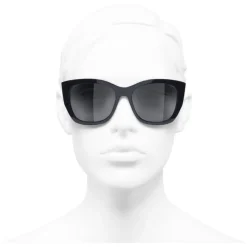 Chanel - Butterfly Sunglasses - Dark Blue Gray - Chanel Eyewear - Avvenice