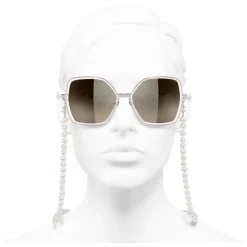Chanel - Butterfly Sunglasses - Pink Brown - Chanel Eyewear - Avvenice