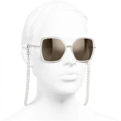 Chanel - Butterfly Sunglasses - Pink Brown - Chanel Eyewear - Avvenice