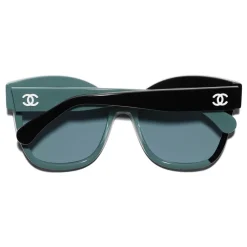 Chanel - Butterfly Sunglasses - Black Green Blue - Chanel Eyewear - Avvenice