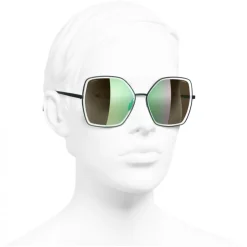 Chanel - Butterfly Sunglasses - Dark Green - Chanel Eyewear - Avvenice