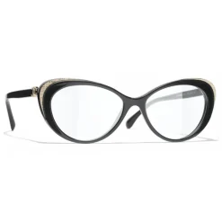 Chanel - Cat Eye Sunglasses - Black Trasparent - Chanel Eyewear - Avvenice
