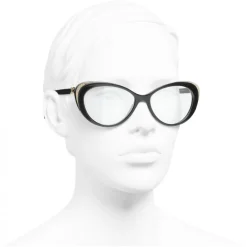 Chanel - Cat Eye Sunglasses - Black Trasparent - Chanel Eyewear - Avvenice