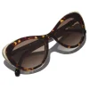 Chanel - Cat Eye Sunglasses - Dark Tortoise Brown - Chanel Eyewear - Avvenice