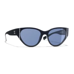 Chanel - Cat Eye Sunglasses - Dark Blue - Chanel Eyewear - Avvenice
