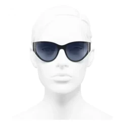 Chanel - Cat Eye Sunglasses - Dark Blue - Chanel Eyewear - Avvenice