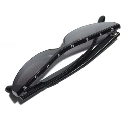 Chanel - Cat Eye Sunglasses - Black Gray - Chanel Eyewear - Avvenice