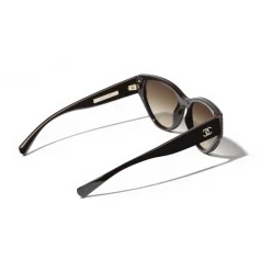 Chanel - Cat Eye Sunglasses - Brown - Chanel Eyewear - Avvenice