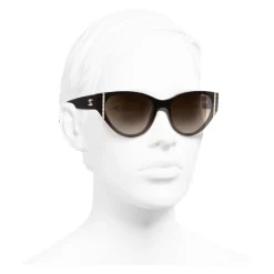 Chanel - Cat Eye Sunglasses - Brown - Chanel Eyewear - Avvenice