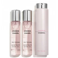 Chanel - CHANCE EAU TENDRE - Eau De Toilette Twist And Spray - Luxury Fragrances - 3x20 ml - Avvenice