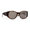 Chanel - Oval Sunglasses - Dark Tortoise Brown - Chanel Eyewear - Avvenice