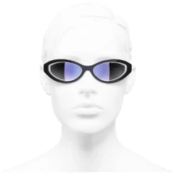 Chanel - Oval Sunglasses - Dark Blue - Chanel Eyewear - Avvenice