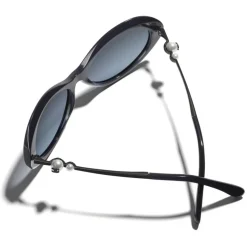 Chanel - Oval Sunglasses - Dark Blue - Chanel Eyewear - Avvenice