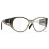 Chanel - Oval Sunglasses - Gray Transparent - Chanel Eyewear - Avvenice