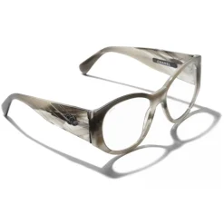 Chanel - Oval Sunglasses - Gray Transparent - Chanel Eyewear - Avvenice