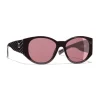 Chanel - Oval Sunglasses - Burgundy - Chanel Eyewear - Avvenice