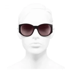Chanel - Oval Sunglasses - Burgundy - Chanel Eyewear - Avvenice