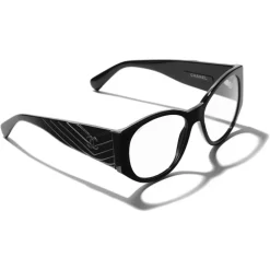 Chanel - Oval Sunglasses - Black Transparent - Chanel Eyewear - Avvenice