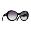 Chanel - Oval Sunglasses - Black Gray - Chanel Eyewear - Avvenice