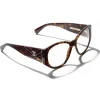 Chanel - Oval Sunglasses - Dark Tortoise Transparent - Chanel Eyewear - Avvenice