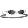 Chanel - Oval Sunglasses - Transparent Gray - Chanel Eyewear - Avvenice
