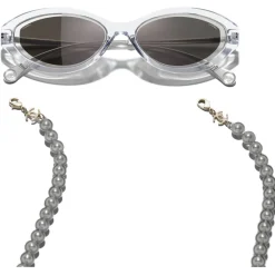 Chanel - Oval Sunglasses - Transparent Gray - Chanel Eyewear - Avvenice