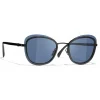 Chanel - Pantos Sunglasses - Black Blue - Chanel Eyewear - Avvenice