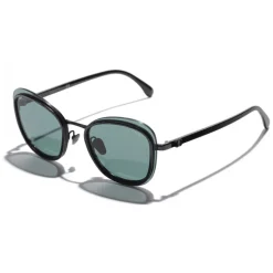 Chanel - Pantos Sunglasses - Black Green - Chanel Eyewear - Avvenice