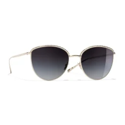 Chanel - Pantos Sunglasses - Gold Gray Gradient - Chanel Eyewear - Avvenice