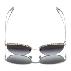 Chanel - Pantos Sunglasses - Gold Gray Gradient - Chanel Eyewear - Avvenice