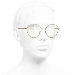 Chanel - Pantos Sunglasses - Gold Transparent - Chanel Eyewear - Avvenice