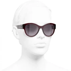 Chanel - Pantos Sunglasses - Dark Red - Chanel Eyewear - Avvenice