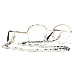 Chanel - Pantos Sunglasses - Gold Transparent - Chanel Eyewear - Avvenice