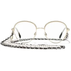 Chanel - Pantos Sunglasses - Gold Transparent - Chanel Eyewear - Avvenice