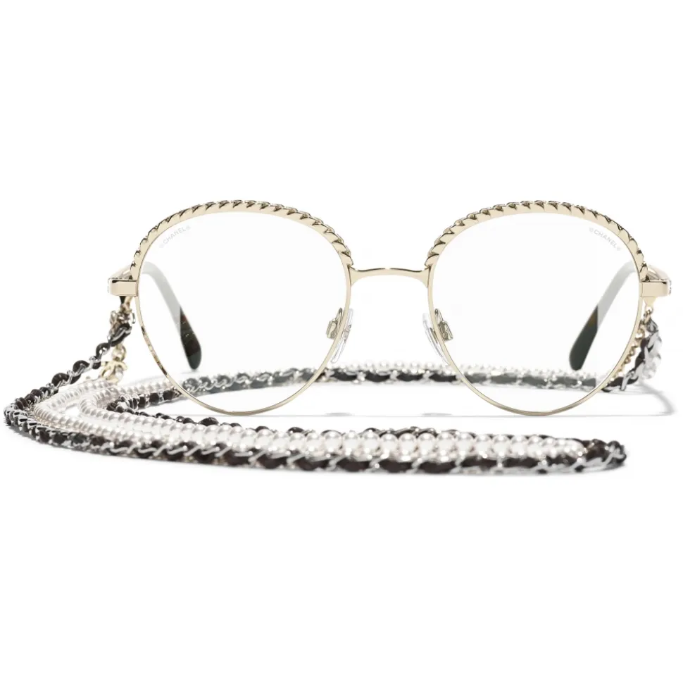 Chanel - Pantos Sunglasses - Gold Transparent - Chanel Eyewear - Avvenice