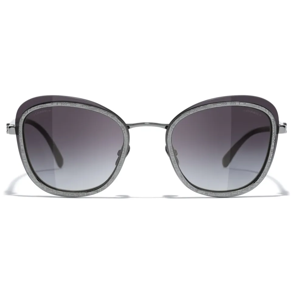 Chanel - Pantos Sunglasses - Silver Gray - Chanel Eyewear - Avvenice